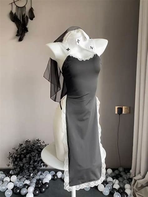 Sexy Lingerie Nun Costume Cosplay Uniform Temptation Maid Costume Lazada Ph