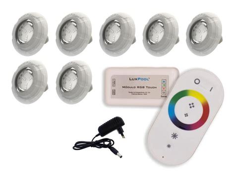 Kit Led Piscina Controle Leds Rgb Fonte V Luxpool