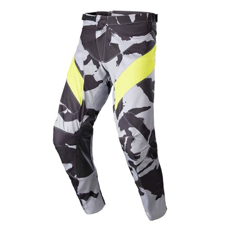 Alpinestars Pantaloni Mx Racer Tactical Cast Gray Camo Neon Yellow