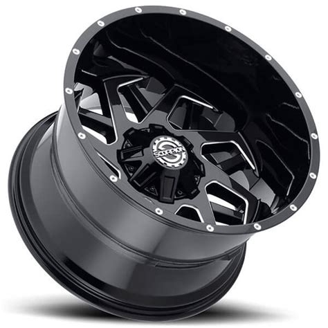 Scorpion Wheels Sc Black Milled Off Road Rims Sc