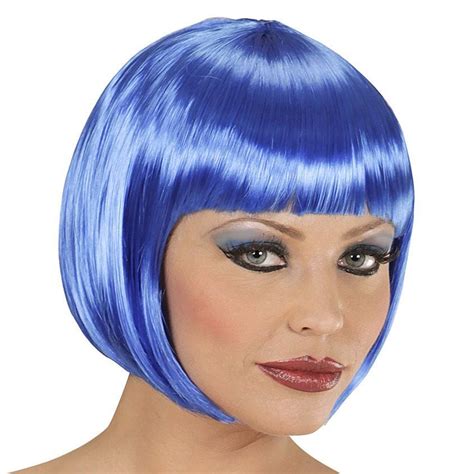 Blue Babe Bob Wig Party Delights