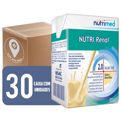 Caixa Fechada Suplemento Nutri Renal 200ml 30 Unidades Tudo Para