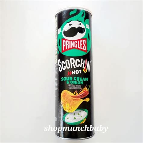 Pringles Scorchin Hot Sour Cream Onion 158g Shopee Philippines