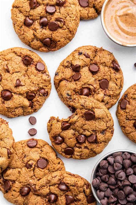 Almond Butter Chocolate Chip Cookies