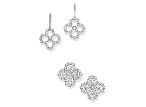 Harry Winston Diamond Loop Collection Earrings In Platinum