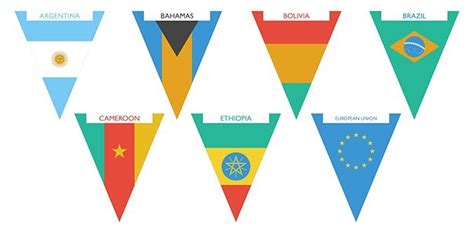 Printable Flags Of The World Bunting