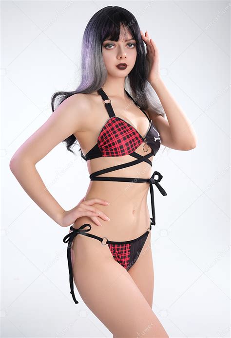 Gothic Women Swimsuits Bat Plaid Skull Swimwear Sexy Bathing Suit Top Quality Bikini Sets