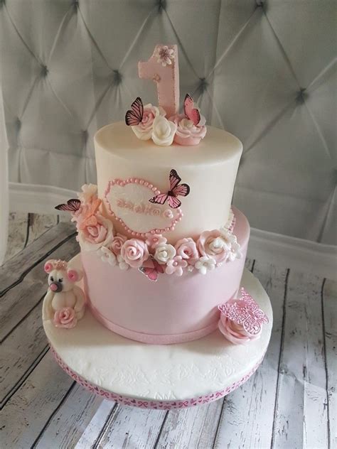 1st Birthday Butterfly Theme Cake Kenneth Benjamin