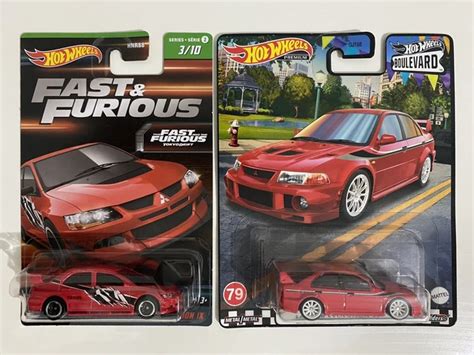 Hot Wheels Fast Furious Mitsubishi Lancer Evolution Ix Boulevard Evo Vi Eur Picclick Fr