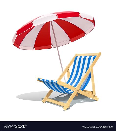 Beach Chaise Longue Royalty Free Vector Image Vectorstock