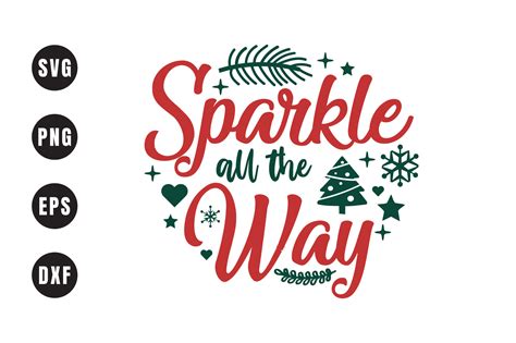 Sparkle All The Way Graphic By Sumon Chandra Creative Fabrica