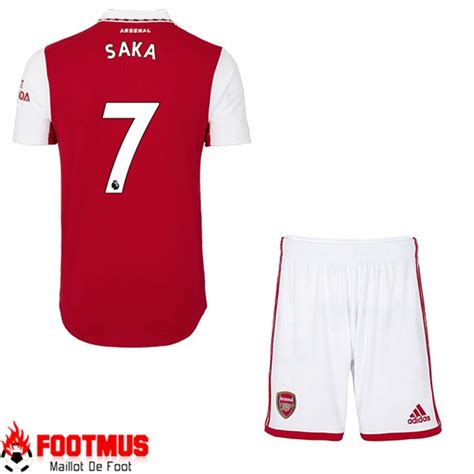 Cr Er Maillot De Foot Arsenal Saka Enfants Domicile Moins Cher