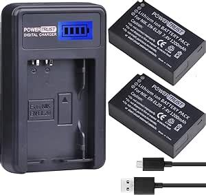 Amazon Powertrust Pack En El En El A Camera Battery And Lcd