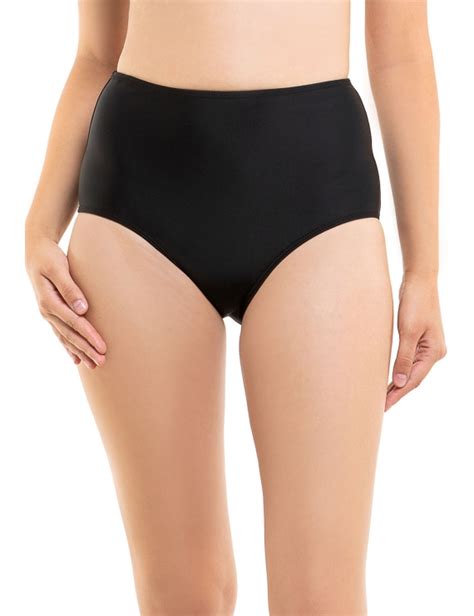 Calzon De Bikini Pin Up Clasico Negro Samia Cl Tama O M Color Negro