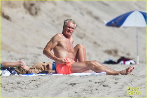 Dolph Lundgren 62 Hits The Beach With His Fiancee Emma Krokdal 24