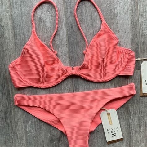 Billabong Swim Billabong Tanlines Reece Underwire Tanga Bikini Set Poshmark