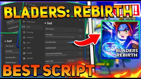 Bladers Rebirth Script GUI Hack Auto Farm Auto Skills Inf Spins