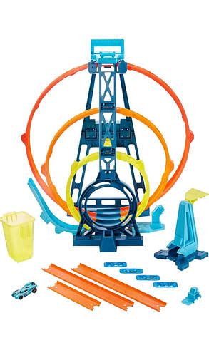 Трек Hot Wheels Track builder Тройная петля Hot Wheels Track Builder Unlimited triple loop kit