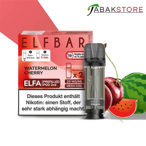 Elfa Watermelon Cherry Pods Liquid Pod 20mg 2er Pack Tabakstore