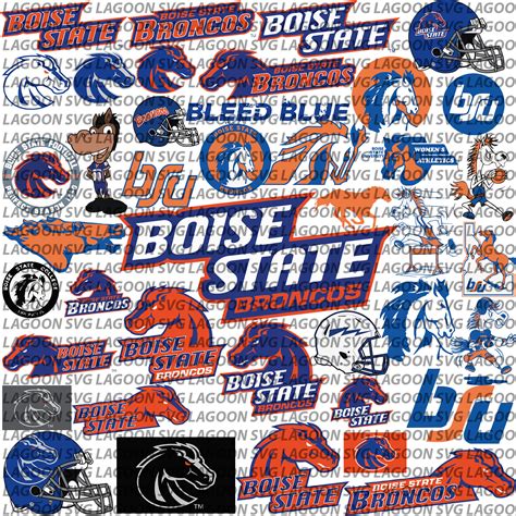 Broncos Svg University Svg Bundle Boise State Football Svg Etsy