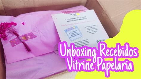 Recebidos Vitrine Papelaria E Cia Unboxing Frescurinha Caixa