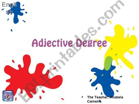 Esl English Powerpoints Adjective Degree Part Ii