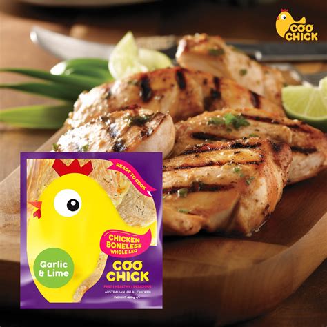 Garlic And Lime Boneless Chicken Whole Leg Coochick Australia