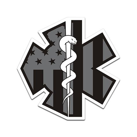 Firefighter Paramedic Sticker Decal Subdued Usa Flag First Responder