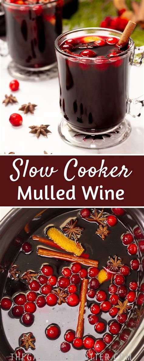 This Easy Traditional Slow Cooker Mulled Wine Is Made With Red Wine And