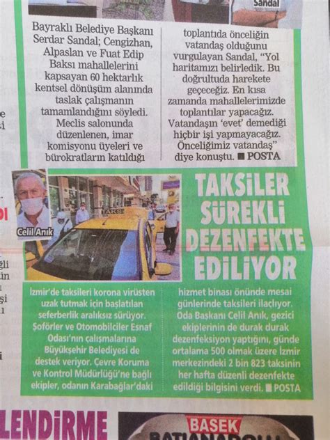 Basında Biz İzmir Şoförler ve Otomobilciler Esnaf Odası