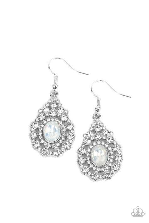 Paparazzi Celestial Charmer White Earrings