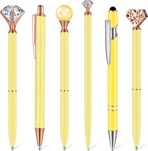 Amazon Pcs Ballpoint Pens Set Metal Crystal Diamond Pen For