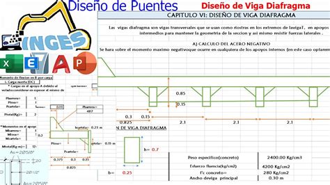 Puentes Dise O De Viga Diafragma Youtube