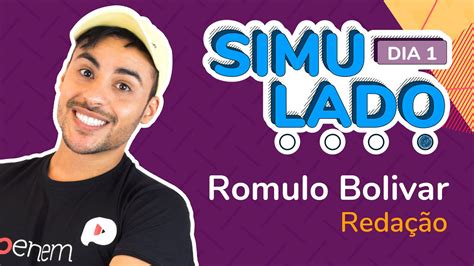 Resolu O Simulado Vi Reda O Prof Romulo Bolivar Youtube