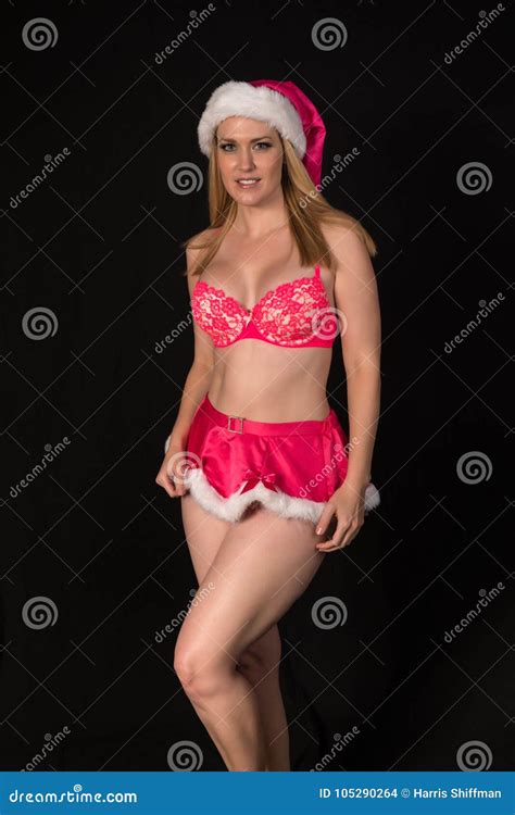 Blonde Santa S Helper Stock Photo Image Of Pale Holiday 105290264