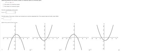 x2+x+2y=3 The vertex is a maximum point. The vertex | Chegg.com