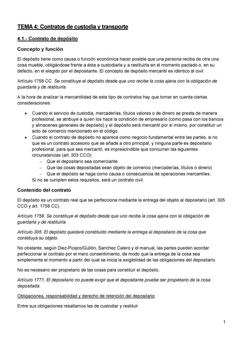 Lecci N Apuntes De Derecho Mercantil Ii Segunda Parte Tema