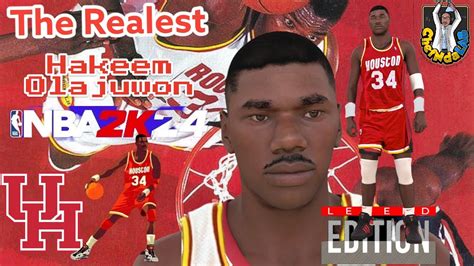 The Realest Hakeem Olajuwon The Dream NBA 2k24 Face Creation Kobe