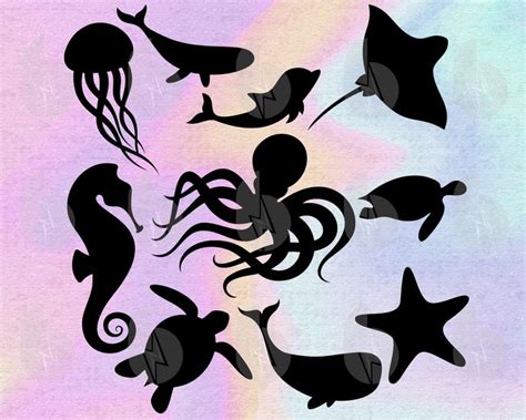 Marine Animals Svg files for Cricut, Sea Ocean Summer SVG for Shirts ...