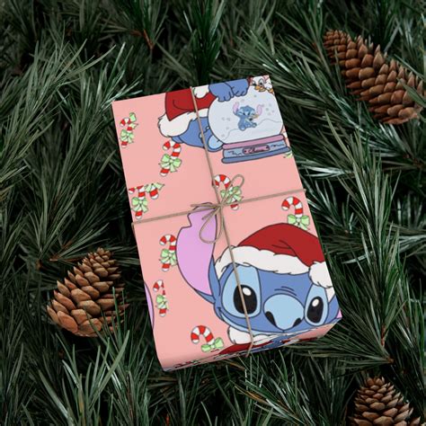 Stitch Gift Wrap Papers Stitch Lilo Christmas Wrap Paper Holiday