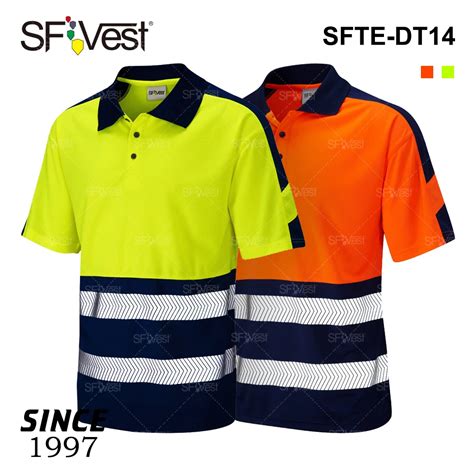 Short Sleeve High Visibility Reflective Stripe Uniform Performance