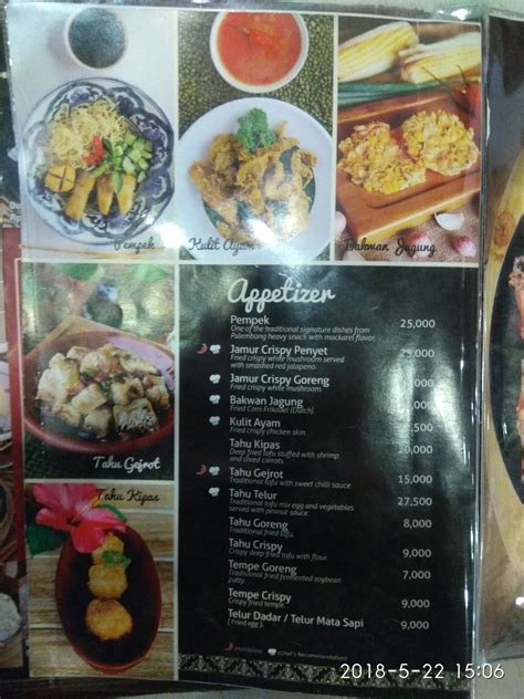 Menu At Warung Tekko Cikarang Restaurant Bekasi Regency Citywalk Lippo