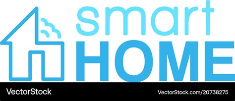 Smart home logo Royalty Free Vector Image - VectorStock