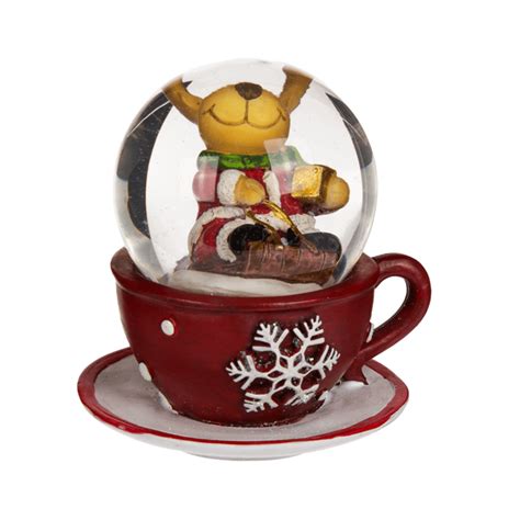 Polyresin Snow Globe Christmas Figurines Out Of The Blue