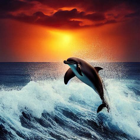 Beautiful Portrait Of A Dolphin Jumping Out Of The Water B Flickr