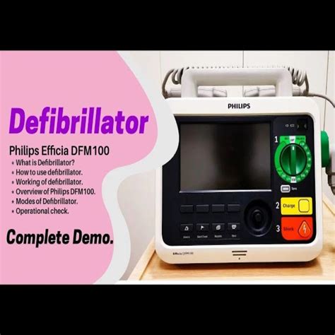 For Sale Philips Efficia Dfm Defibrillator For Emergency Fully