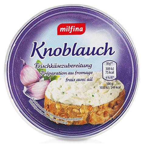 ROKSH Frischkäse Co MILFINA Knoblauch 150g