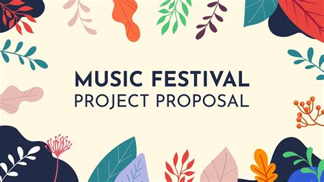 Music Festival Project Proposal Presentation Template In Apple Keynote