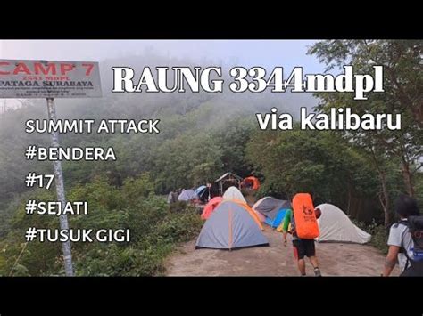 Pendakian Gunung Raung Via Kalibaru 3344mdpl YouTube