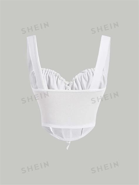 Shein Mod Top Cami S Lido Amarra O Frontal Shein Brasil